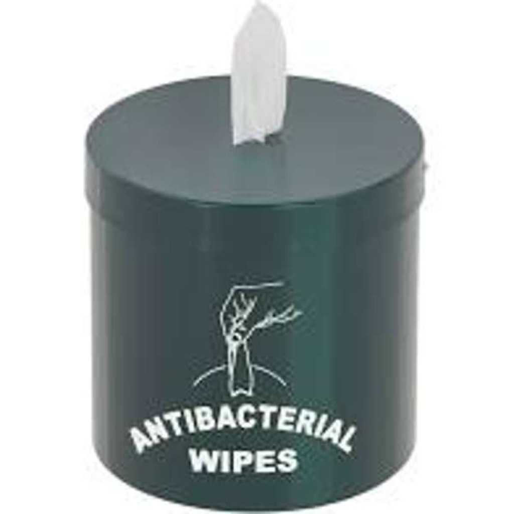 Wall Mounted Disinfecting Wipe Dispenser with Silk Screened Message