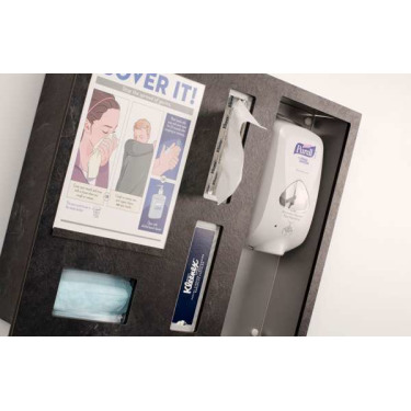 SD2520 Sanitizer Station with Tissue/Glove, Mask and Paper Insert Compartments