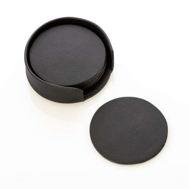 Coasters - Set of 4 with Holder