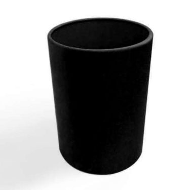 Bonded Leather Round Wastebasket