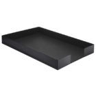 Corporate Metal Series Single Letter Tray Matte Black