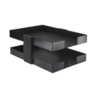 Corporate Metal Series Double Letter Tray Matte Black