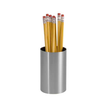 Corporate Metal Series Pencil Cup Satin Aluminum