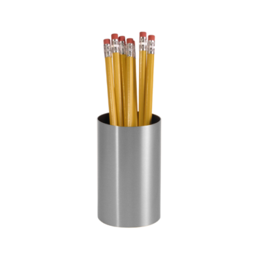 Corporate Metal Series Pencil Cup Satin Aluminum