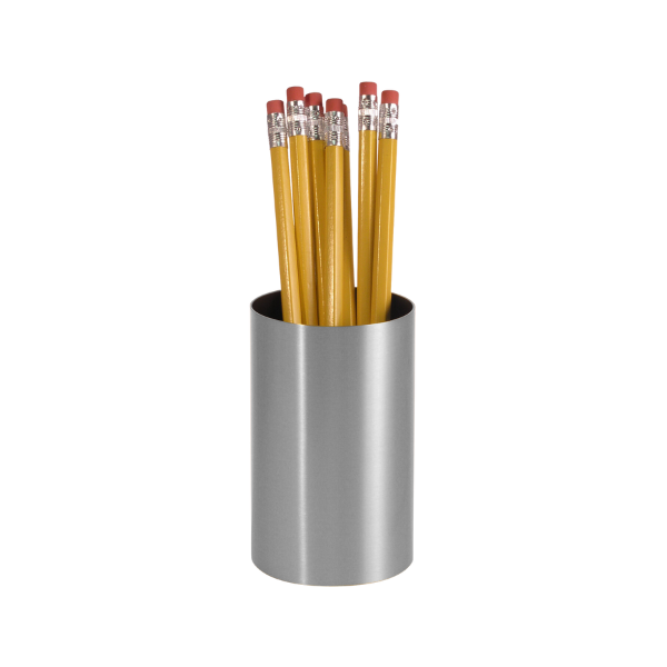 Corporate Metal Series Pencil Cup Satin Aluminum