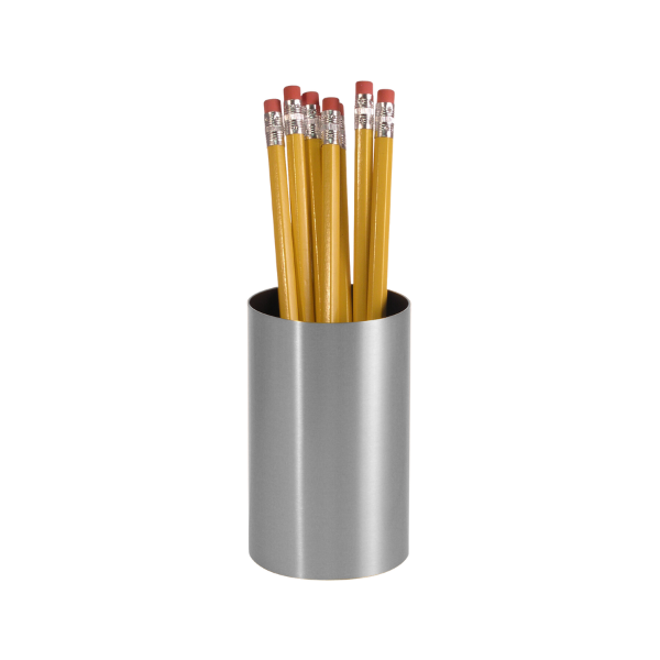 Corporate Metal Series Pencil Cup Satin Aluminum