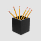 Classic Leather Series – Desk Accessories - Square Pencil Cup