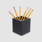 Classic Leather Series – Desk Accessories - Square Pencil Cup